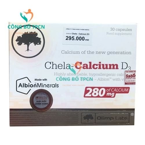 Chela – Calcium D3 - Giúp bổ máu, tái tạo hồng cầu hiệu quả