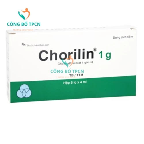 Chorilin 1g Bidiphar - Thuốc điều trị rối loạn cảm xúc hiệu quả