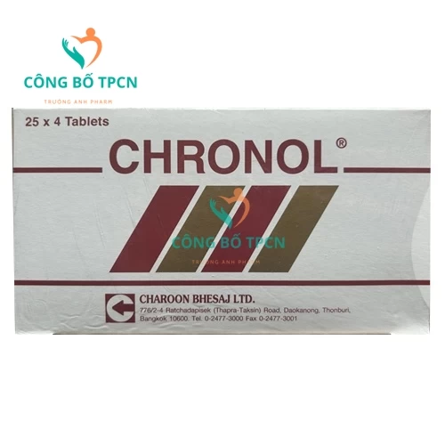 Chronol - Giúp điều trị nghiện rượu hiệu quả của Thái Lan