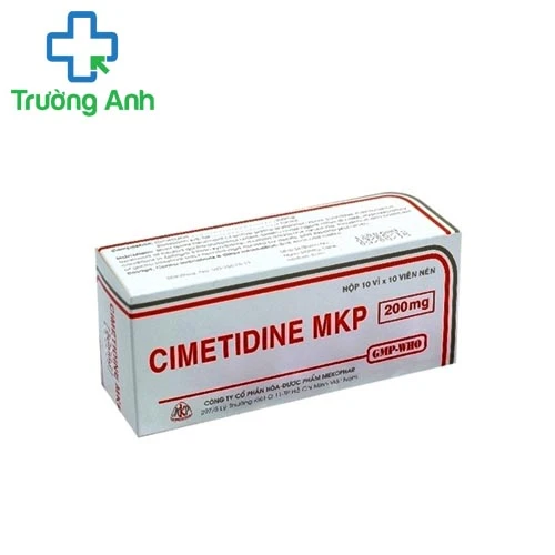 Cimetidine MKP 200mg - Thuốc điều trị viêm loét dạ dày, tá tràng hiệu quả