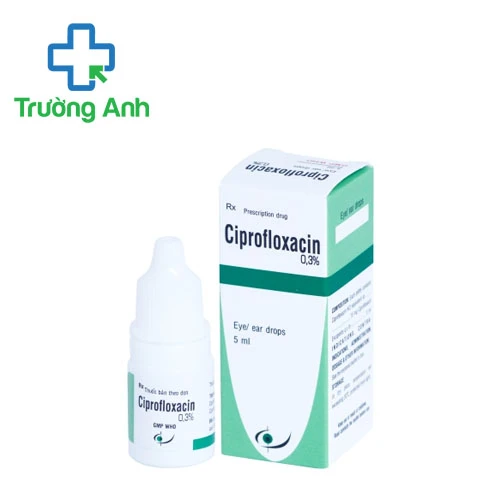 Ciprofloxacin 0,3% 5ml Bidiphar - Thuốc điều trị nhiễm khuẩn mắt hiệu quả