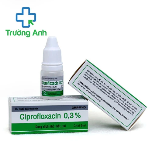 Ciprofloxacin 0,3% 5ml Vidipha - Dung dịch nhỏ mắt hiệu quả