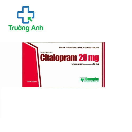 Citalopram 20mg Danapha - Điều trị bệnh trầm cảm giai đoạn đầu