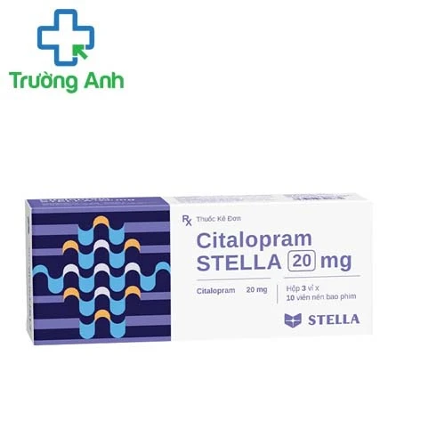 Citalopram Stella 20mg - Điều trị các đợt trầm cảm nặng