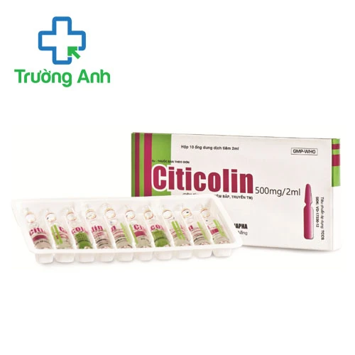 Citicolin 500mg/2ml Danapha - Thuốc điều trị rối loạn ý thức hiệu quả