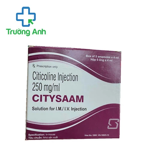 Citysaam 1g/4ml Samrudh Pharma - Thuốc điều trị tổn thương não hiệu quả