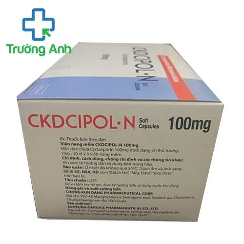 CKDCipol-N 100mg - Thuốc hỗ trợ ghép tạng hiệu quả của Hàn Quốc