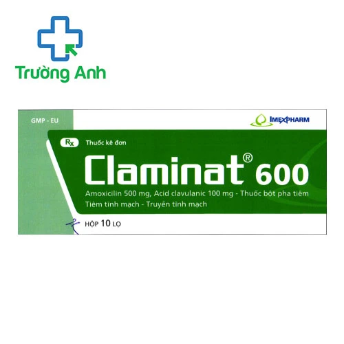 Claminat 600 Imexpharm - Thuốc điều trị nhiễm khuẩn