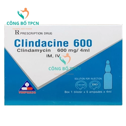 Clindacine 600 - Thuốc điều trị nhiễm trùng