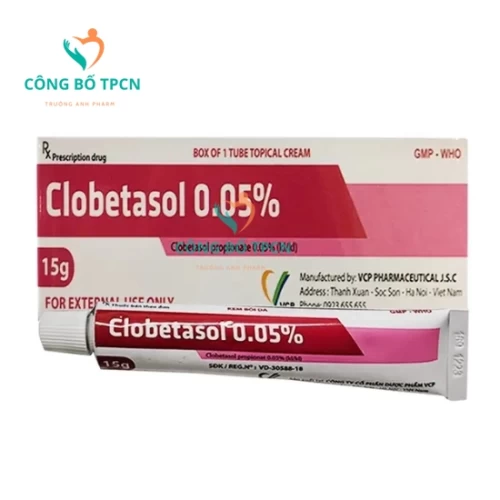 Clobetasol 0.05% VCP - Thuốc điều trị viêm da (10 hộp)