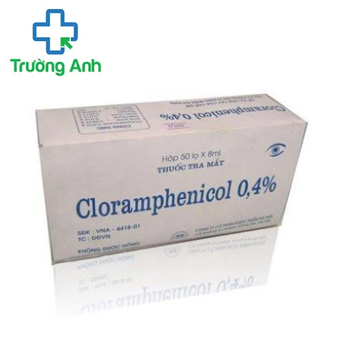 Cloramphenicol 0,4% 8ml Hanoi pharma - Dung dịch nhỏ mắt điều trị nhiễm khuẩn