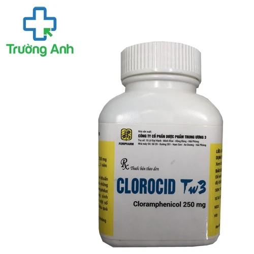 Clorocid 250mg - Thuốc điều trị nhiễm khuẩn hiệu quả của TW 3