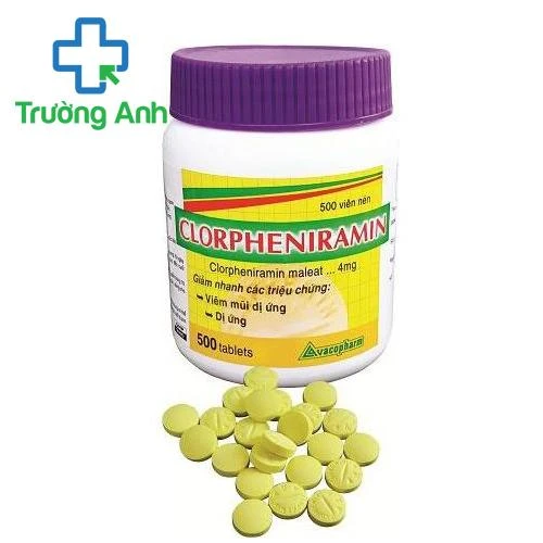 Clorpheniramin 4mg Vacopharm - Thuốc điều trị dị ứng hiệu quả