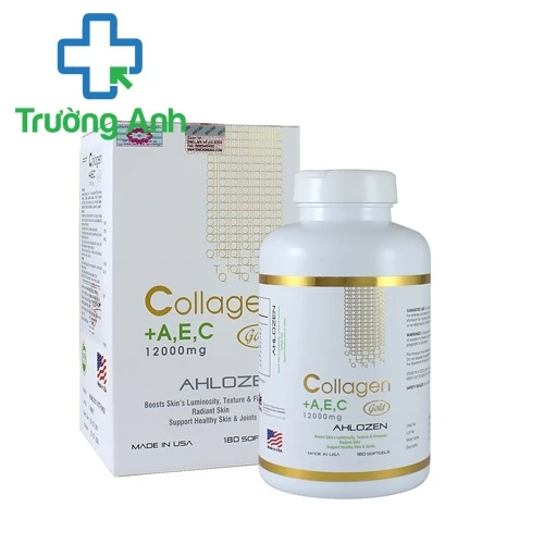 Collagen +A,E,C 12000mg Ahlozen Gold - Giúp làm đẹp da, ngăn ngừa lão hóa