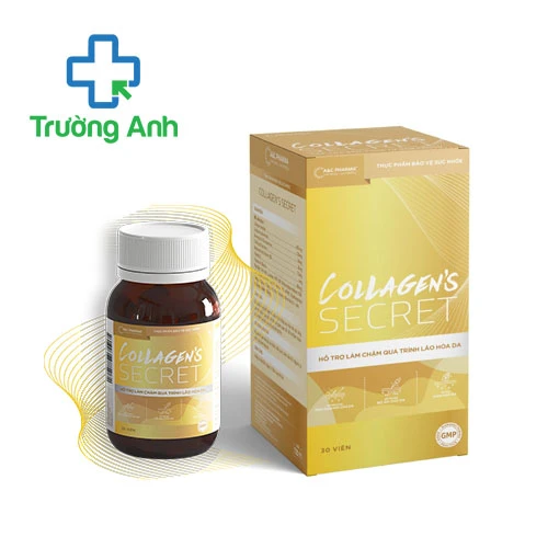 Collagen's Secret - Viên uống bổ sung collagen, làm đẹp da hiệu quả