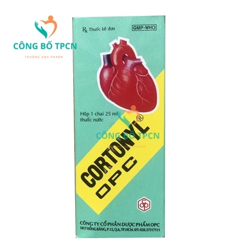 Cortonyl OPC 25ml - Thuốc trợ tim, ngất do suy tim hiệu quả (10 hộp)