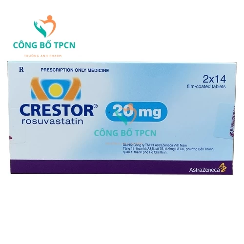 Crestor 20mg - Thuốc điều trị Cholesterol máu tăng nguyên phát