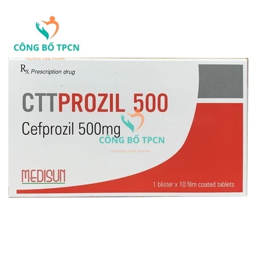 CTTProzil 500 Medisun - Thuốc điều trị nhiễm khuẩn hiệu quả