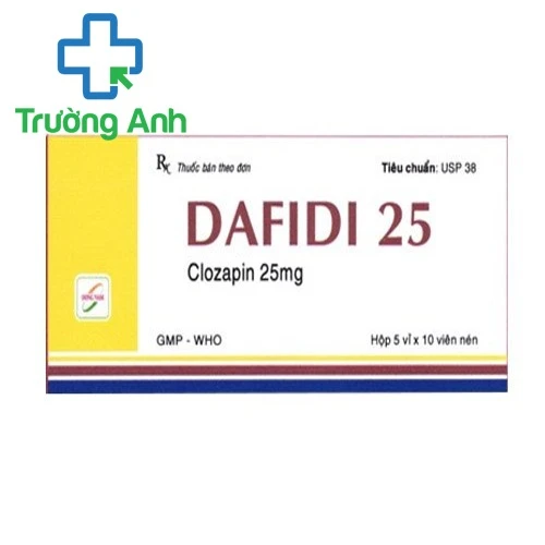 Dafidi 25mg - Thuốc điều trị tâm thần phân liệt và rối loạn thần kinh
