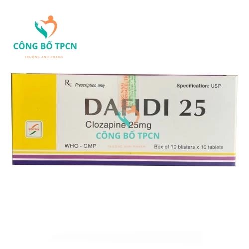 Dafidi 25mg - Thuốc điều trị tâm thần phân liệt và rối loạn thần kinh