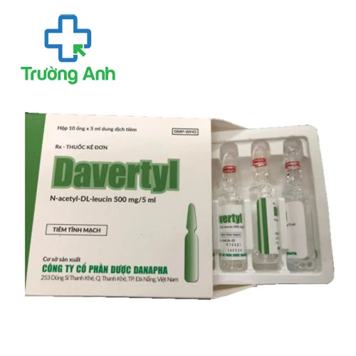 Davertyl 500mg/5ml Danapha - Thuốc điều trị chóng mặt hiệu quả