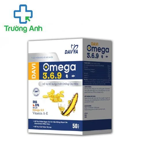 Davi Omega 3.6.9 - Hỗ trợ làm giảm cholesterol máu