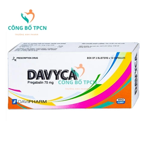 Davyca 75mg - Thuốc điều trị đau dây thần kinh trung ương của Davipharm