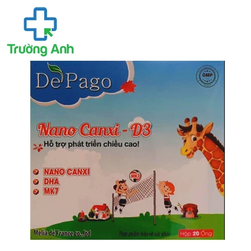Dé Pago Nano Canxi-D3 - Bổ sung calci, vitamin D3 cho cơ thể