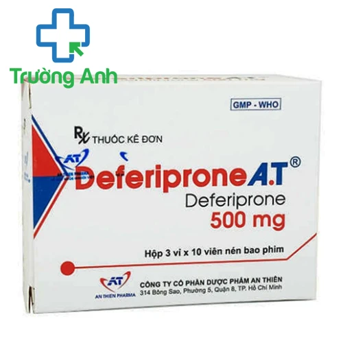 Deferiprone A.T - Thuốc điều trị thiếu máu tan huyết của An Thiên