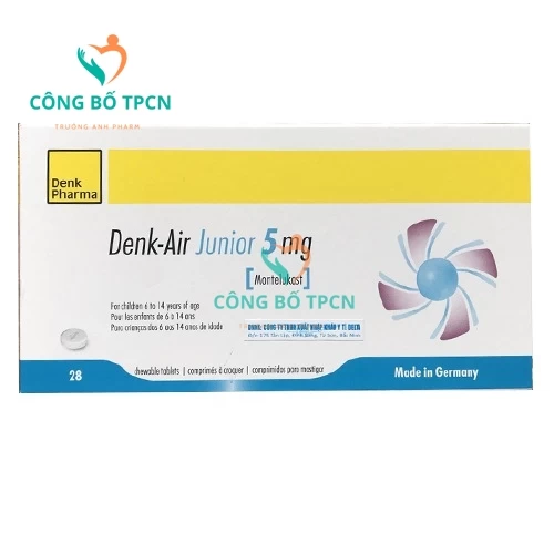 Denk-Air Junior 5mg - Thuốc điều trị hen suyễn, dị ứng của Đức