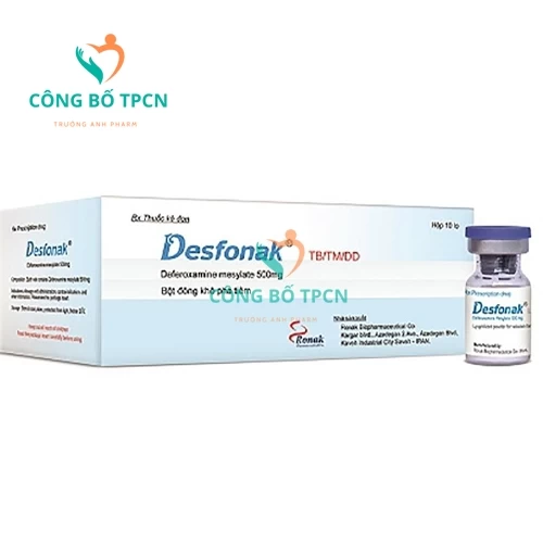 Desfonak - Thuốc điều trị ngộc độc sắt hiệu quả