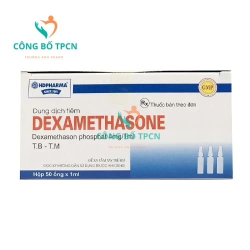 Dexamethasone 4mg/1ml HD Pharma - Thuốc điều trị các bệnh hô hấp