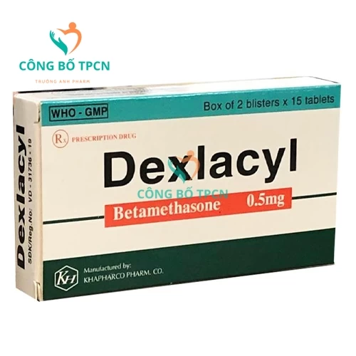 Dexlacyl 0.5mg - Thuốc chống viêm, chống dị ứng hiệu quả