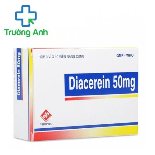 Diacerein 50mg Vidipha - Giúp điều trị thoái hoá khớp, viêm xương khớp hiệu quả