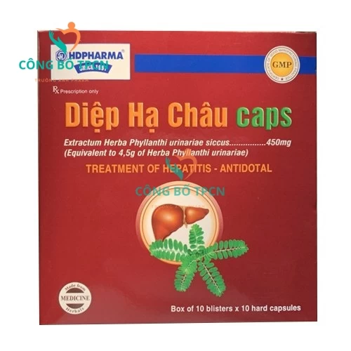 Diệp hạ châu Caps HD Pharma (viên nang) - Hỗ trợ điều trị viêm gan