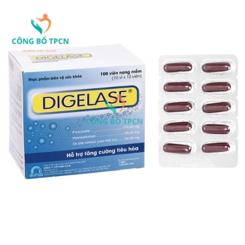 Digelase - Hỗ trợ tăng cường tiêu hóa, giảm rối loạn tiêu hóa