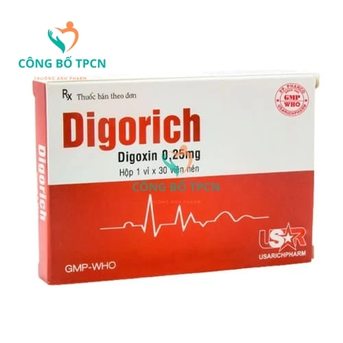 Digorich - Thuốc điều trị các bệnh suy tim, rối loạn nhịp tim