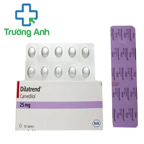Dilatrend 25mg - Thuốc điều trị bệnh tăng huyết áp hiệu quả