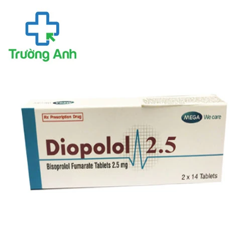 Diopolol 2.5mg - Thuốc điều trị tăng huyết áp  và đau thắt ngực của Ireland
