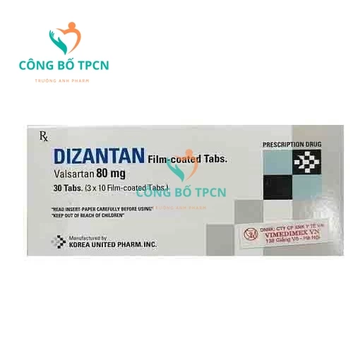 Dizantan - Thuốc điều trị tăng huyết áp, điều trị suy tim của Korea