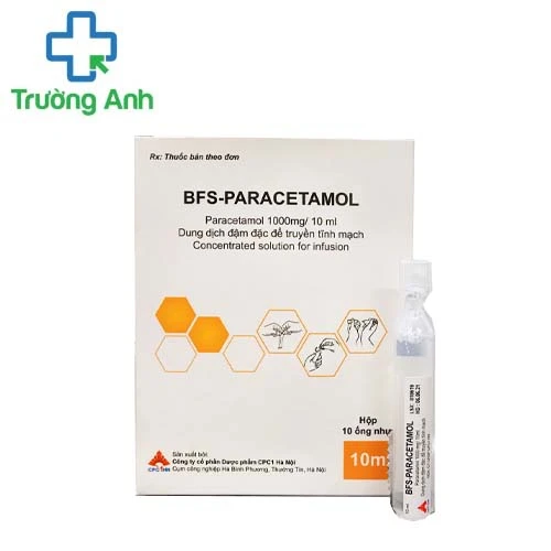 BFS-Paracetamol 1000mg/10ml CPC1HN - Hạ sốt ở người bị sốt do cảm cúm