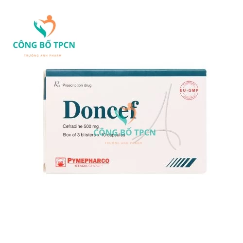 Doncef 500mg Pymepharco (viên) - Thuốc dùng điều trị nhiễm khuẩn