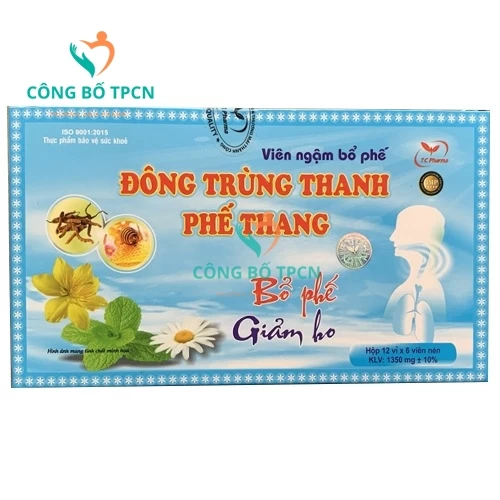 Đông trùng thanh phế thang (viên ngậm) - Giúp bổ bế giảm ho hiệu quả