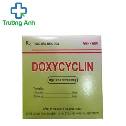 Doxycyclin 100mg Armephaco - Thuốc chống viêm nhiễm