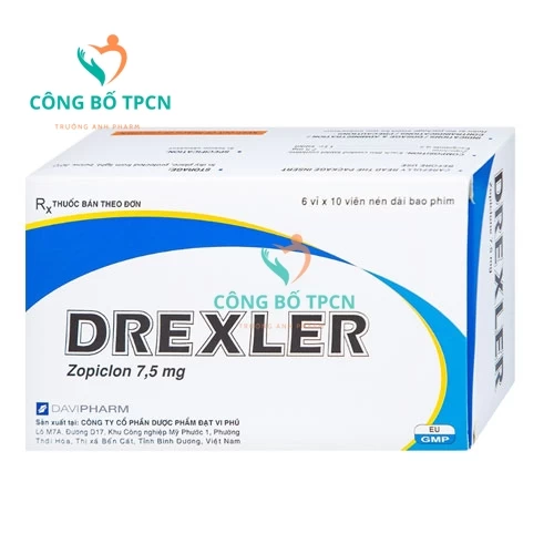 Drexler 7.5mg - Thuốc điều trị rối loạn giấc ngủ hiệu quả của Davipharm