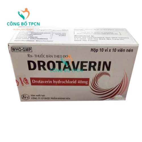 Drotaverin 40mg Khapharco - Thuốc điều trị co thắt cơ trơn hiệu quả