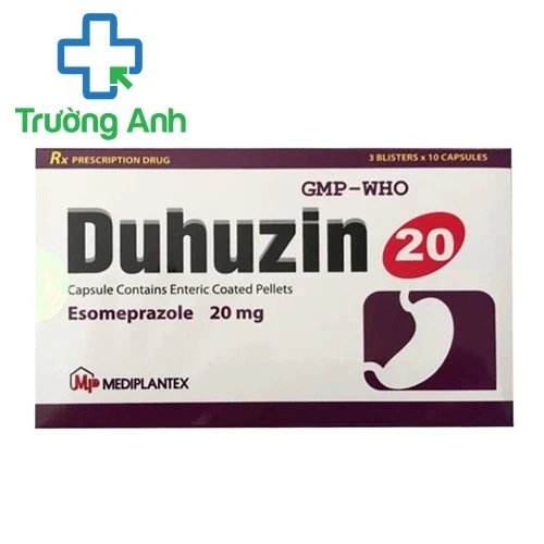 Duhuzin 20mg - Thuốc điều trị viêm loét dạ dày, tá tràng hiệu quả của Mediplantex