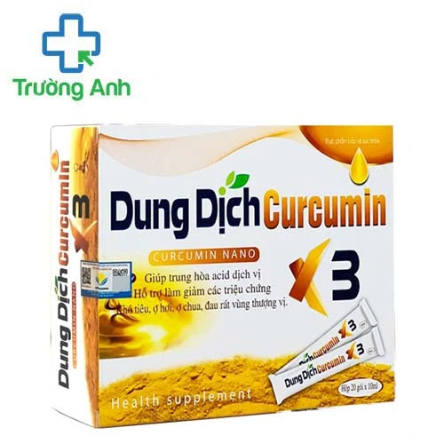 Dung dịch Curcumin X3 - Hỗ trợ trung hòa acid dịch vị