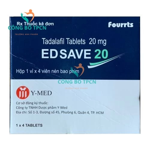 Edsave 20 - Thuốc điều trị rối loạn cương dương hiệu quả