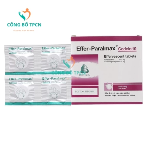 Effer-Paralmax codein 10 Boston - Thuốc giảm đau hiệu quả